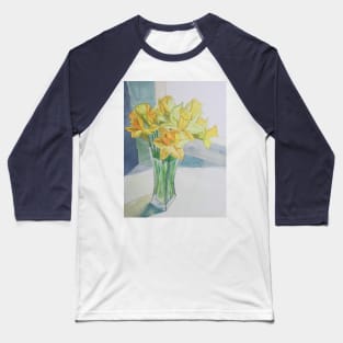 Daffodils in a vase watercolour painting Baseball T-Shirt